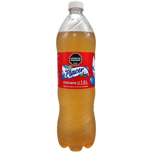 AGUA SABORIZADA "PLACER" 1,5L MANZANA