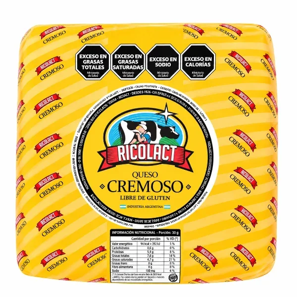QUESO CREMOSO "RICOLACT" X1KG